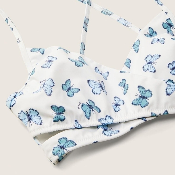 VS PINK REVERSIBLE MINI BIKINI BOTTOMS & WRAP TOP SET NWOT - Picture 6 of 12